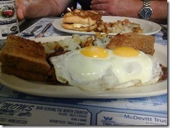 Hash and Eggs at the NorthCountry Restaurant